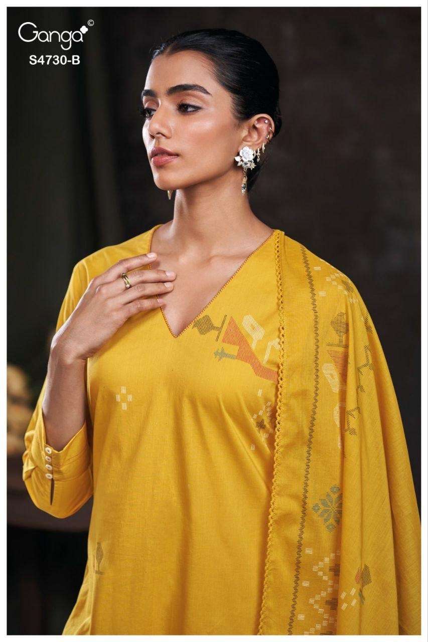 Ganga Fashion Nayvya 4730 Cotton Dress Material