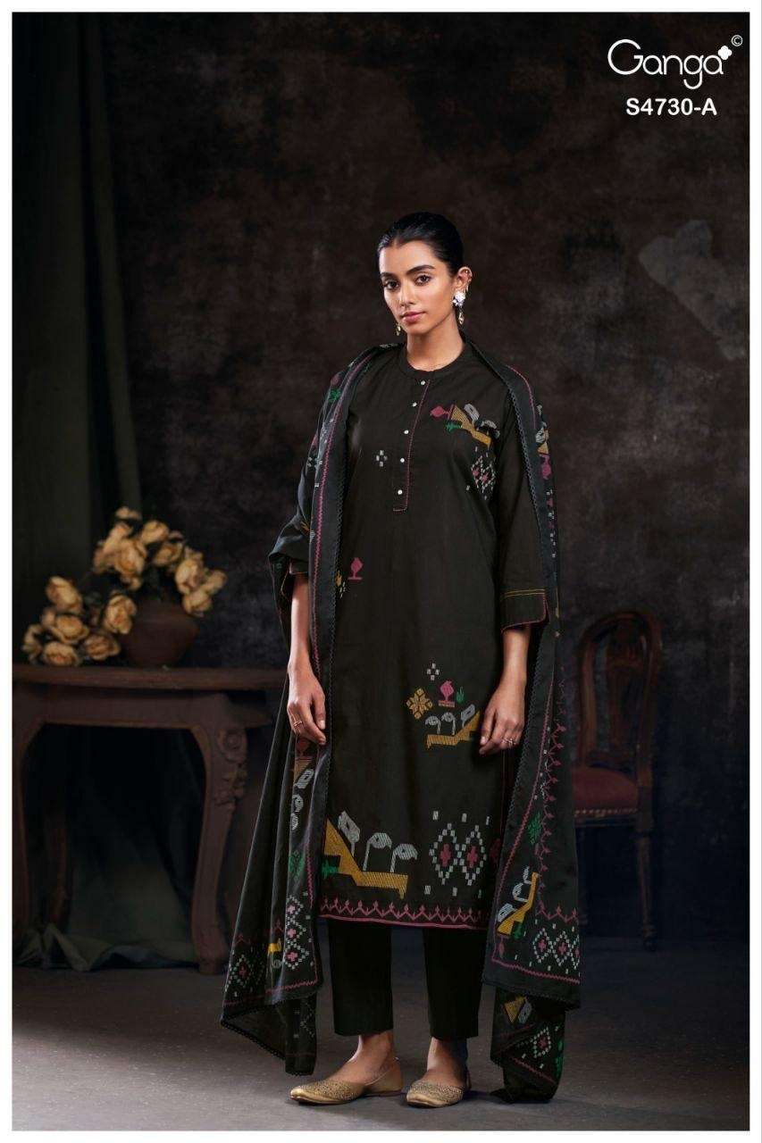 Ganga Fashion Nayvya 4730 Cotton Dress Material