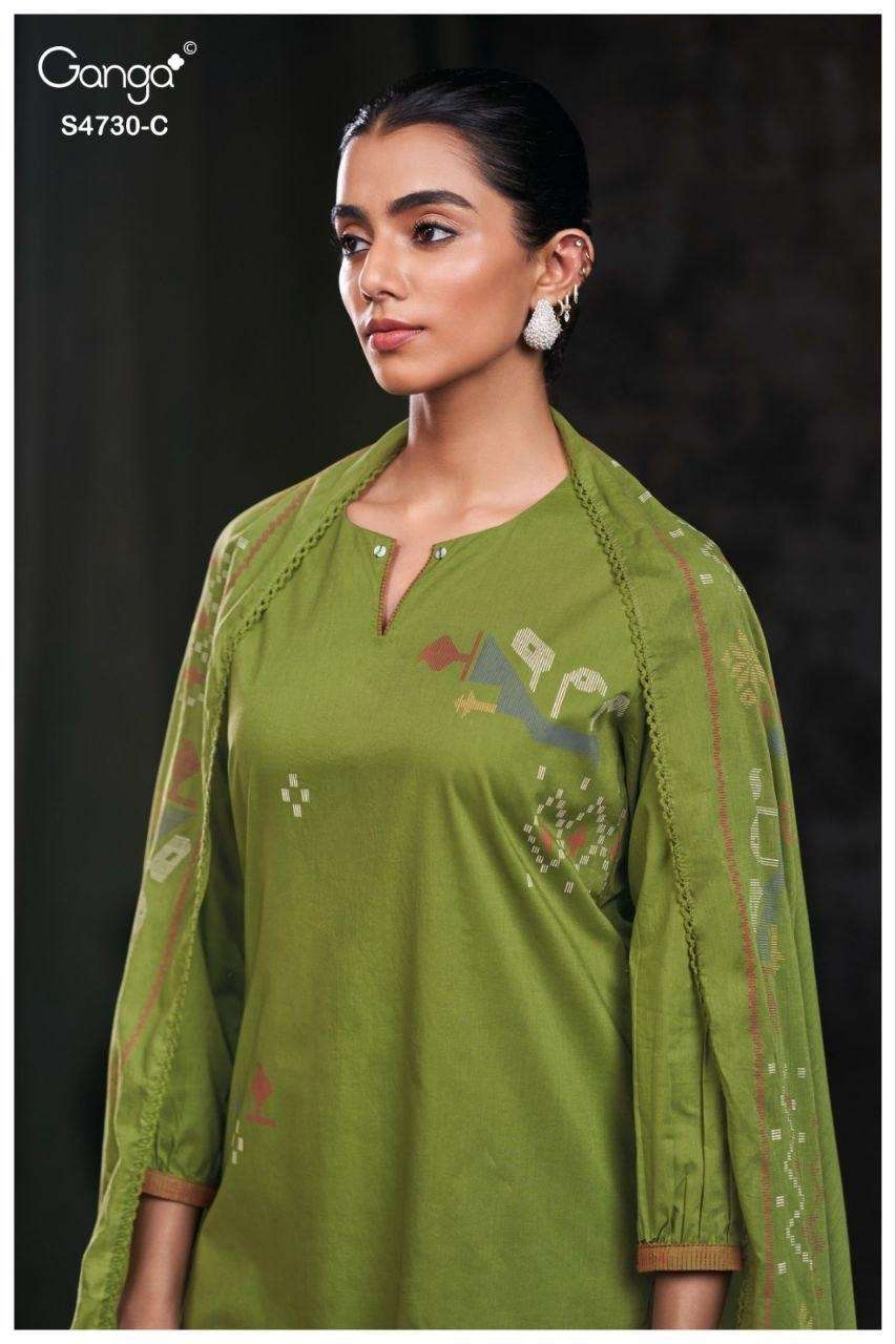 Ganga Fashion Nayvya 4730 Cotton Dress Material