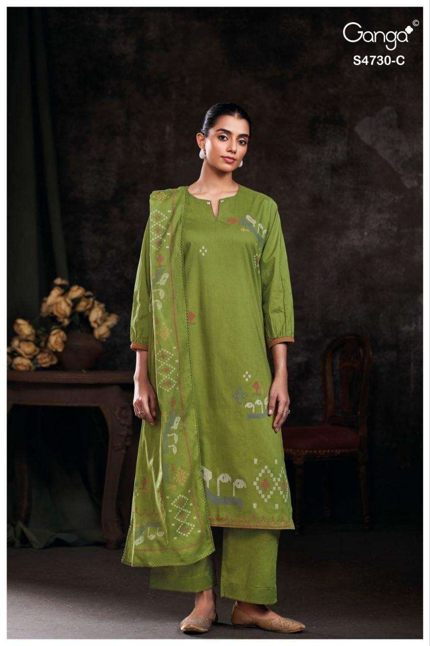 Ganga Fashion Nayvya 4730 Cotton Dress Material