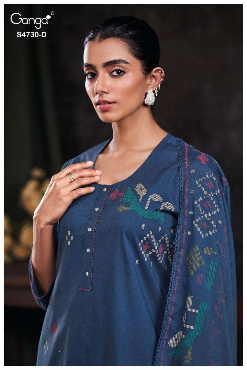 Ganga Fashion Nayvya 4730 Cotton Dress Material