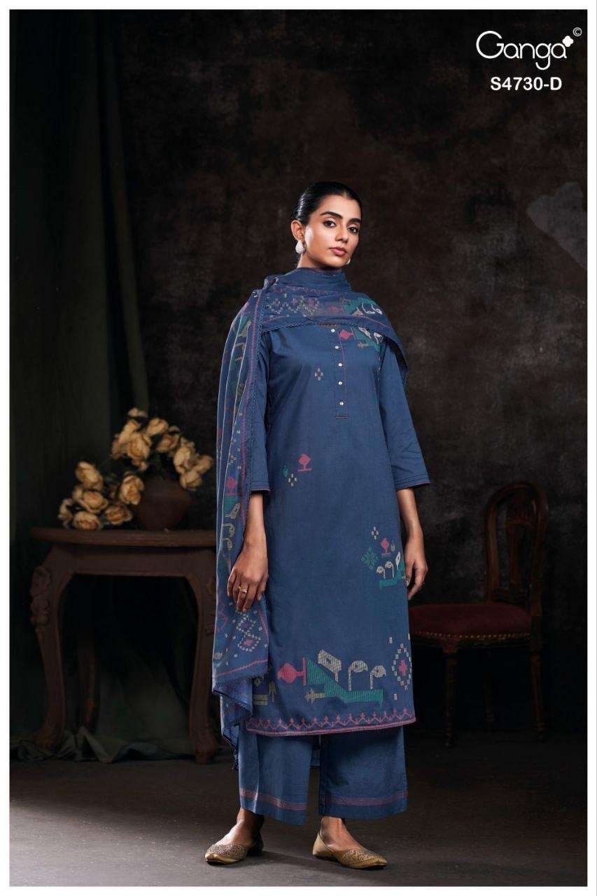 Ganga Fashion Nayvya 4730 Cotton Dress Material