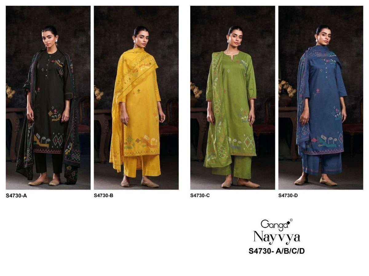 Ganga Fashion Nayvya 4730 Cotton Dress Material