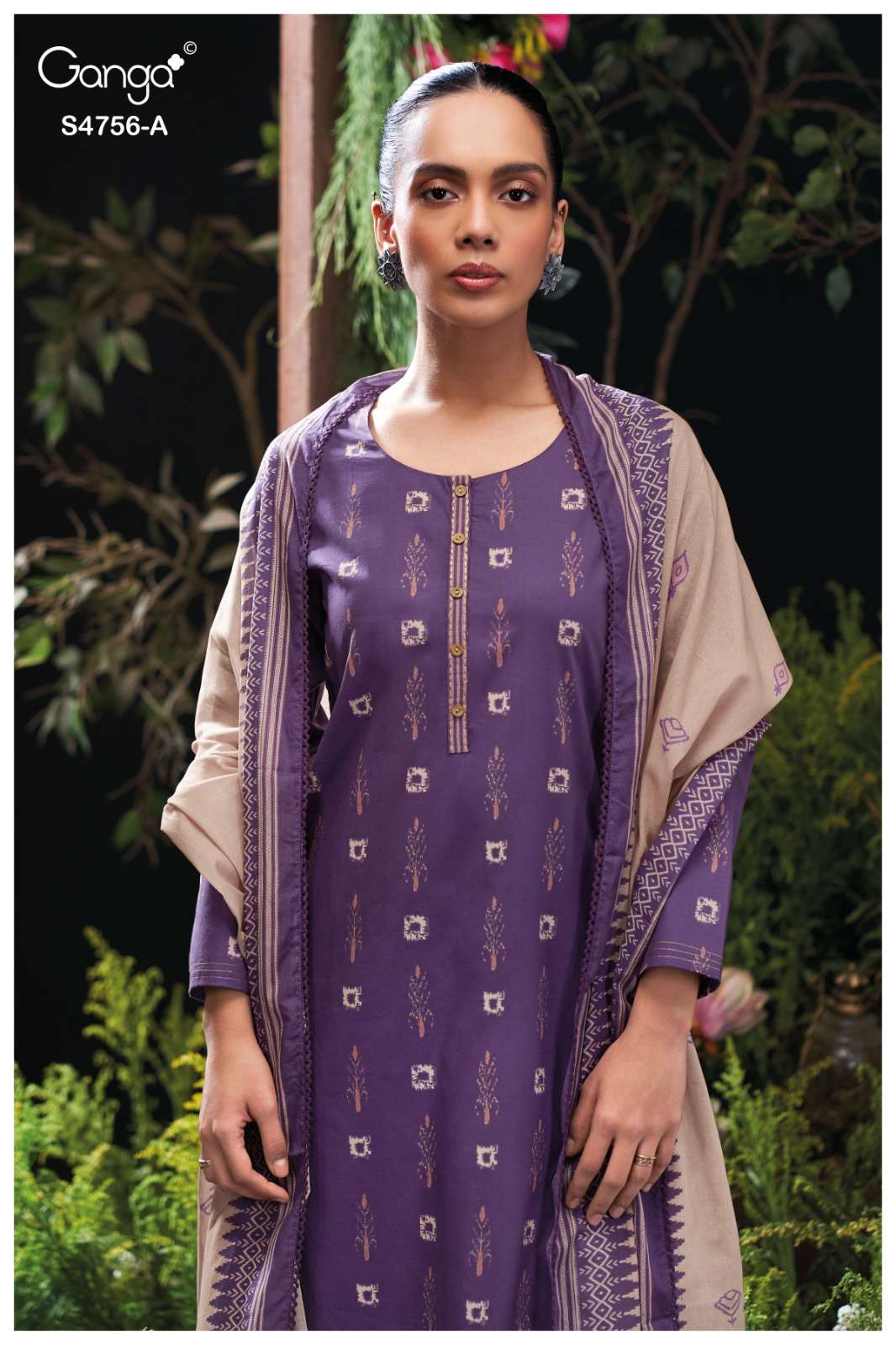 Ganga Fashion Nityasha 4756 Cotton Dress Material