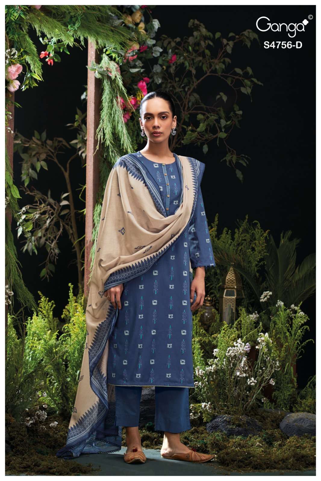 Ganga Fashion Nityasha 4756 Cotton Dress Material