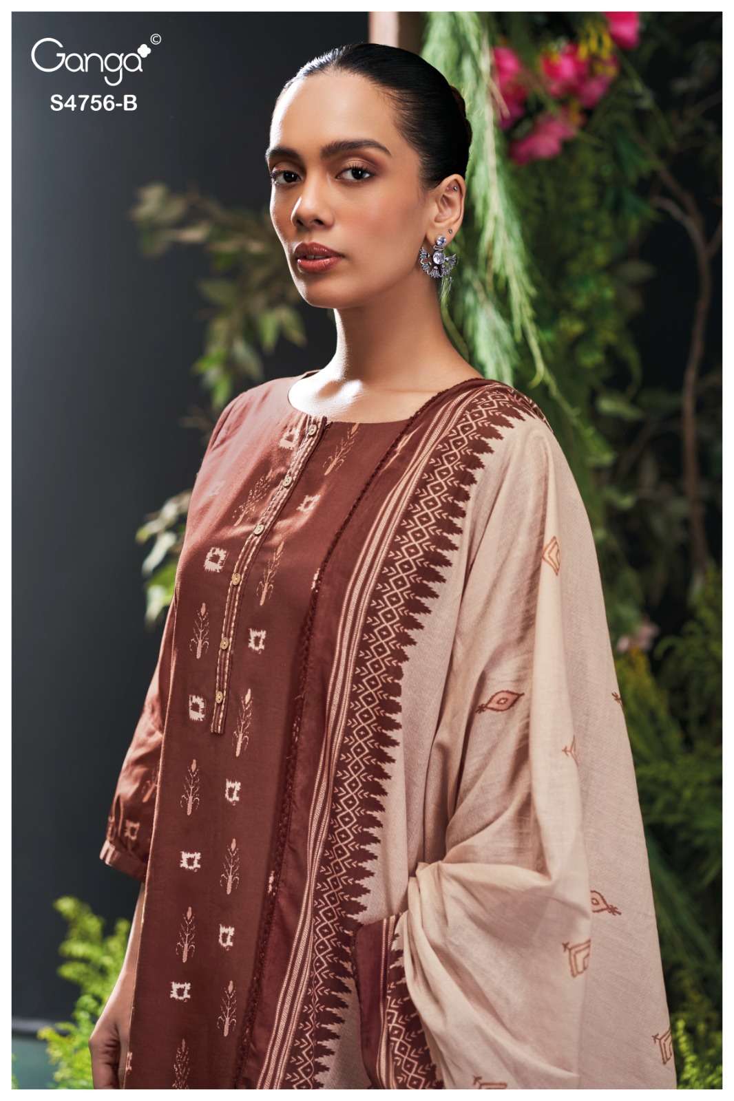 Ganga Fashion Nityasha 4756 Cotton Dress Material