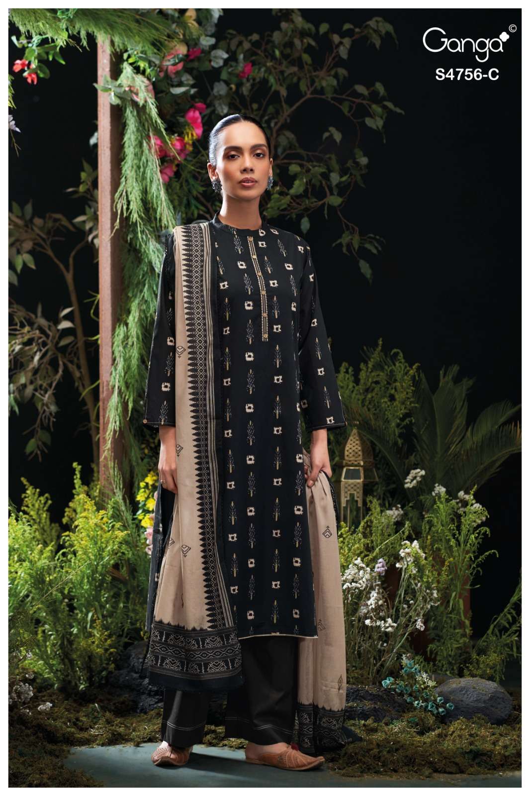 Ganga Fashion Nityasha 4756 Cotton Dress Material