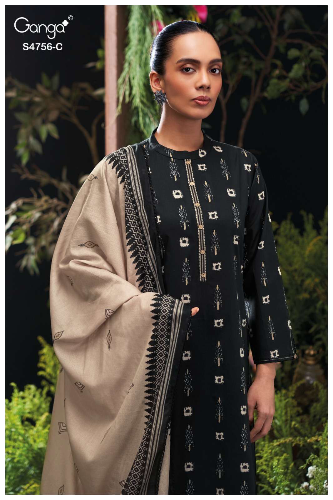 Ganga Fashion Nityasha 4756 Cotton Dress Material