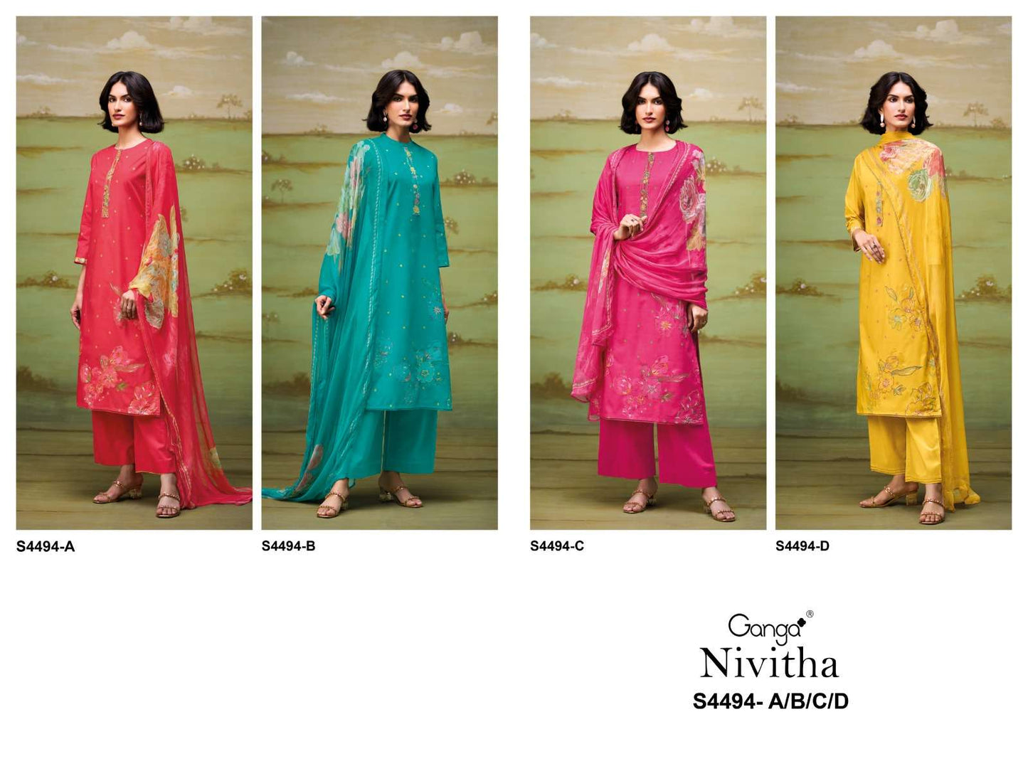 Ganga Nivitha 4494 - Amrah Wholesale