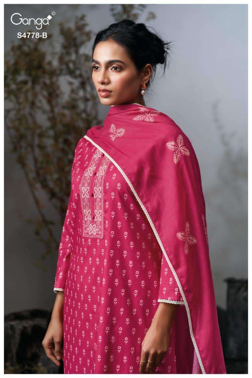 Ganga Fashion Niyana 4778 Premium Cotton Dress Material