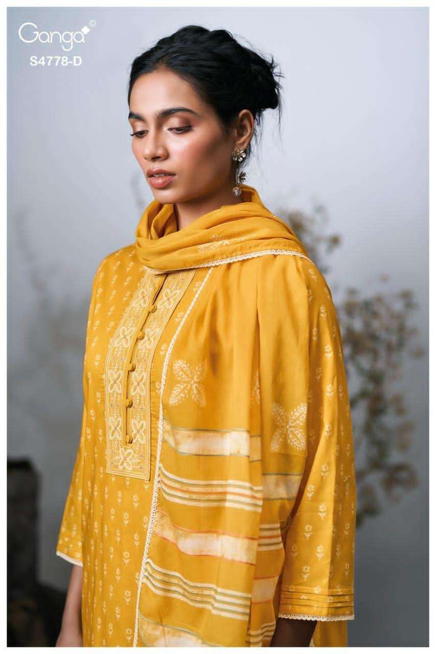 Ganga Fashion Niyana 4778 Premium Cotton Dress Material