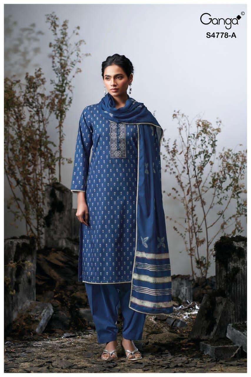 Ganga Fashion Niyana 4778 Premium Cotton Dress Material