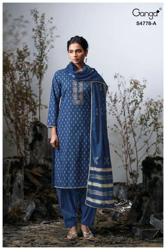 Ganga Fashion Niyana 4778 Premium Cotton Dress Material