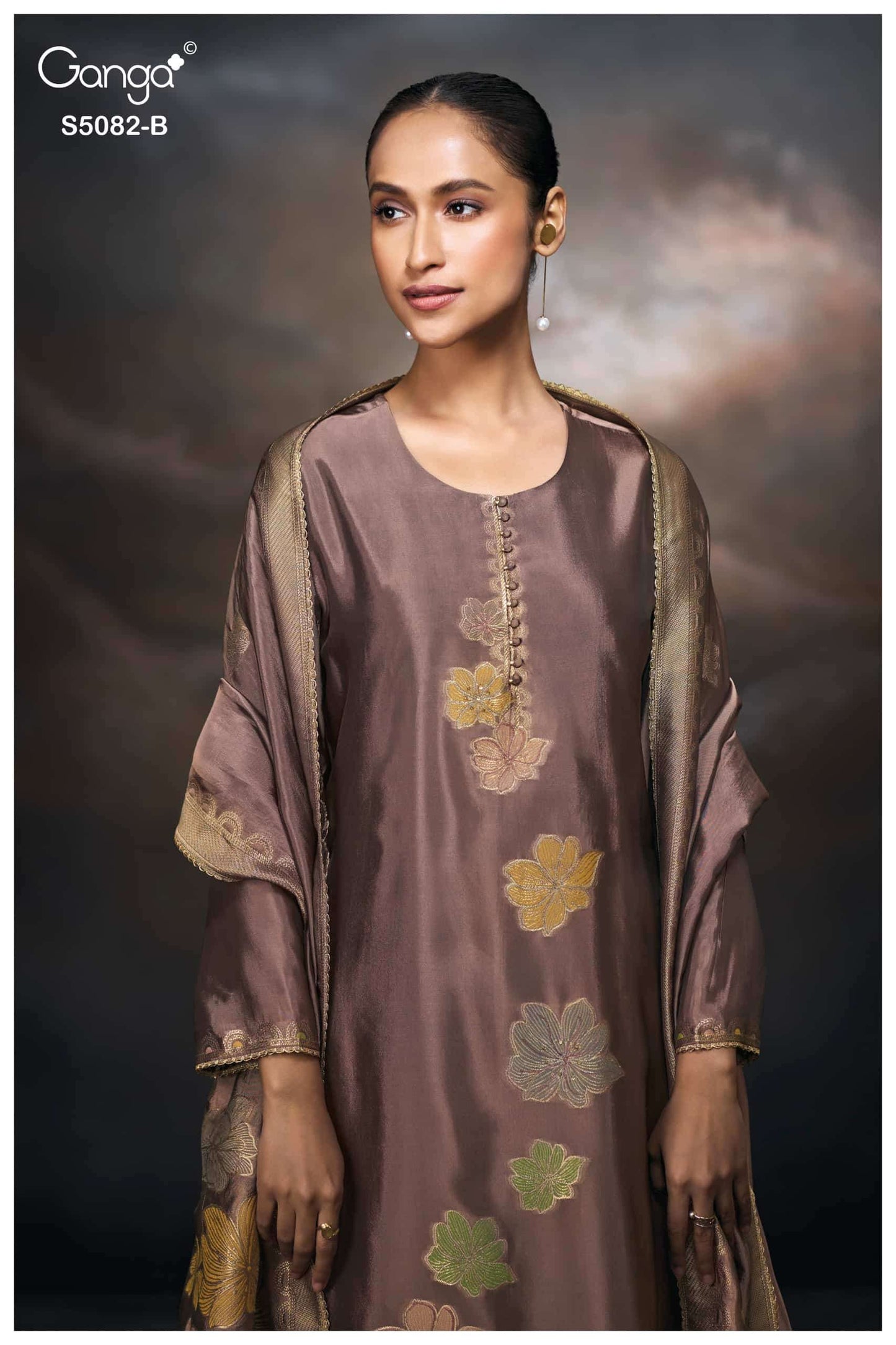 Ganga Fashion Phiona 5082 Pure Viscose Woven Silk Jacquard Dress Material