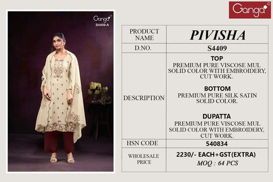 Ganga Fashion Pivisha 4409