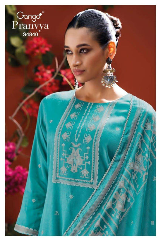 Ganga Fashion Pranvya 4840 Cotton Printed Dress Material - Amrah Wholesale