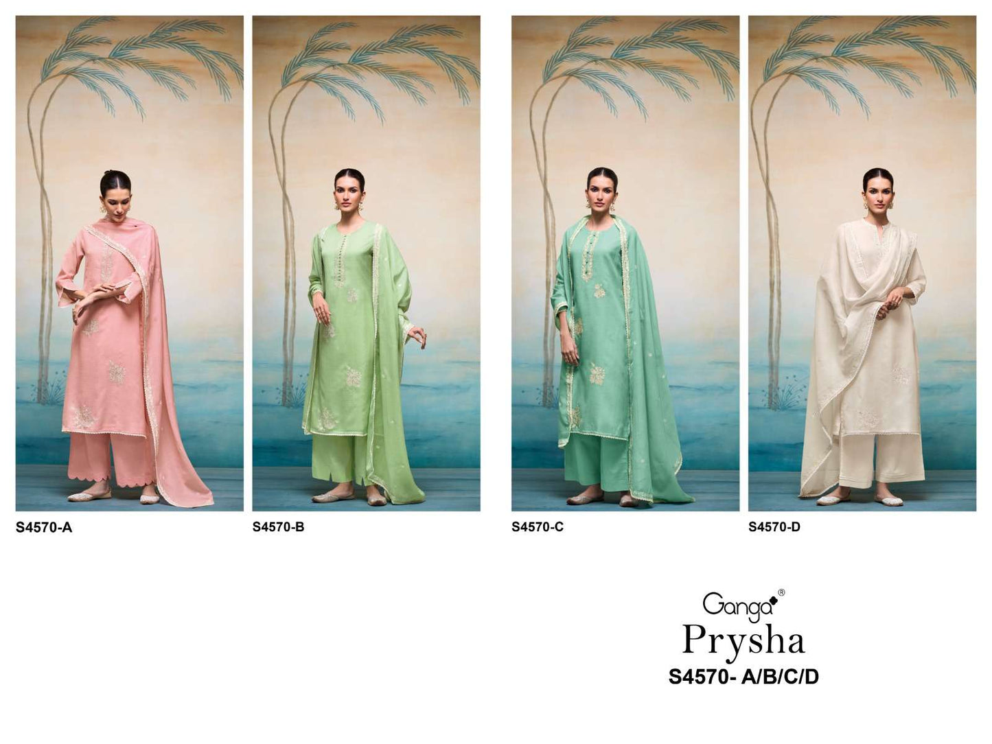 Ganga Fashion Prysha 4570 - Amrah Wholesale