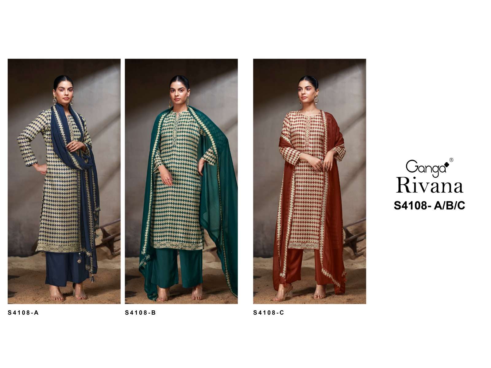 Ganga Fashion Rivana 4108