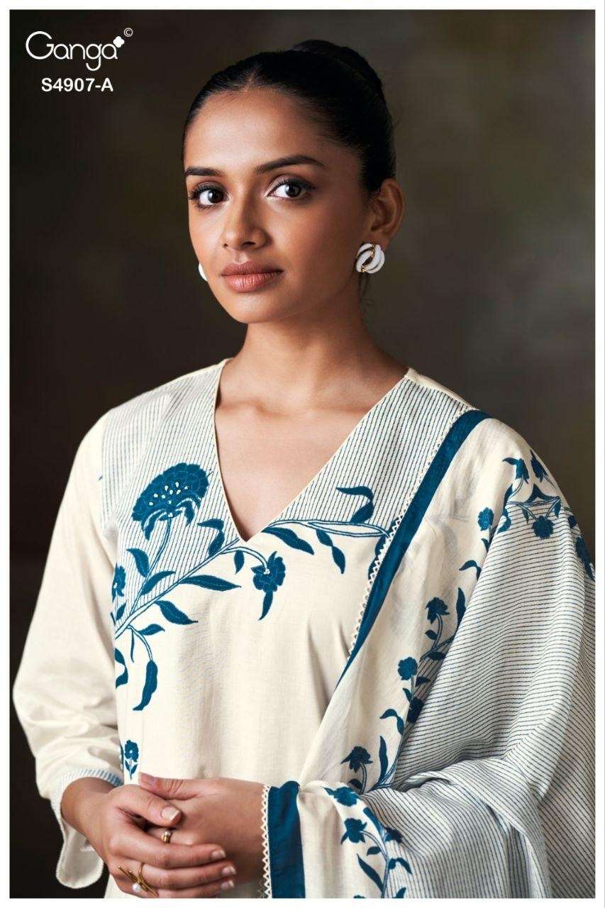 Ganga Fashion Sancia 4907 Cotton Dress Material