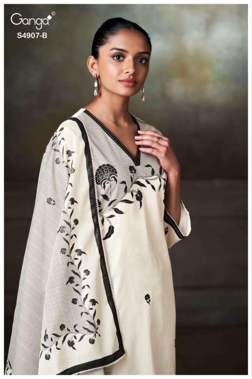 Ganga Fashion Sancia 4907 Cotton Dress Material