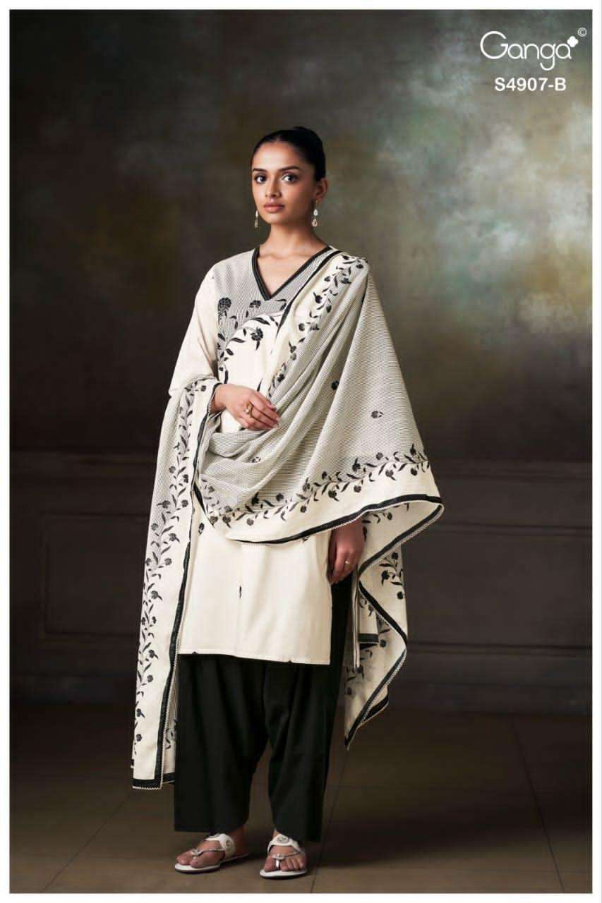 Ganga Fashion Sancia 4907 Cotton Dress Material