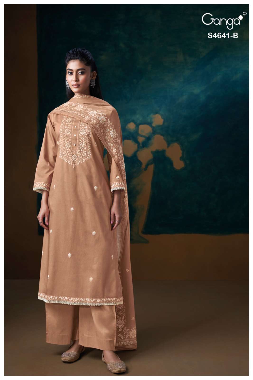 Ganga Fashion Saziel 4641 Premium Cotton Dress Material