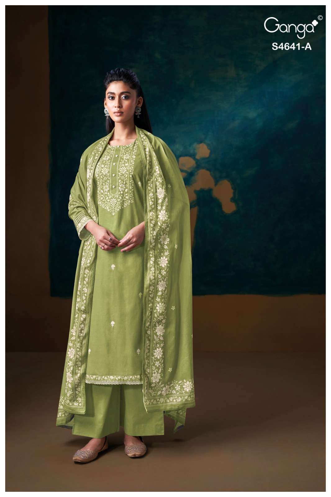 Ganga Fashion Saziel 4641 Premium Cotton Dress Material