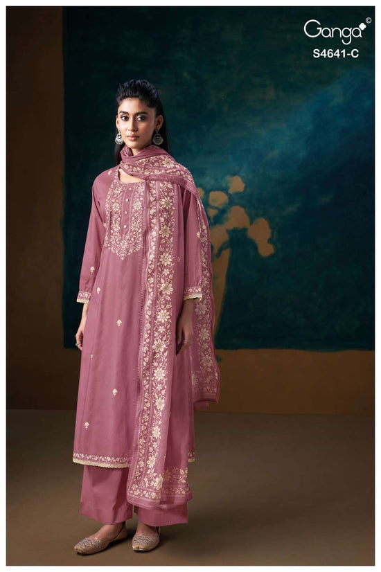 Ganga Fashion Saziel 4641 Premium Cotton Dress Material