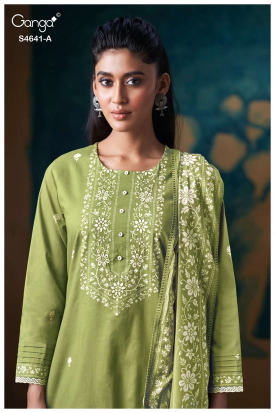 Ganga Fashion Saziel 4641 Premium Cotton Dress Material