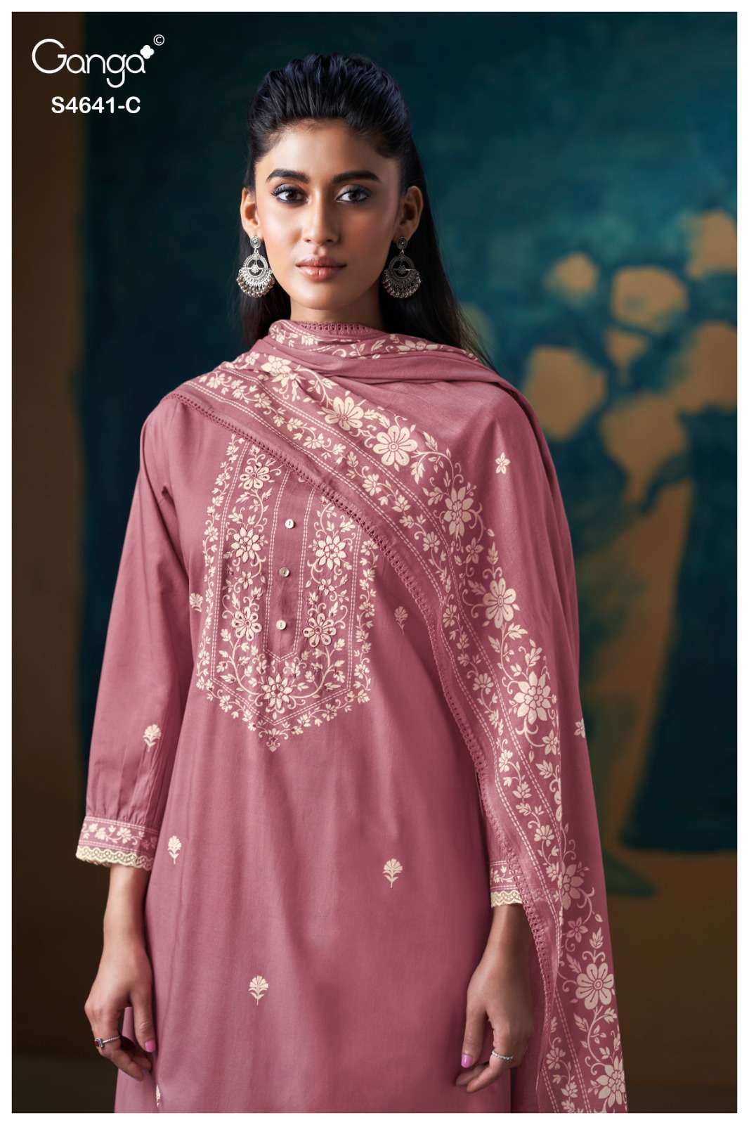 Ganga Fashion Saziel 4641 Premium Cotton Dress Material