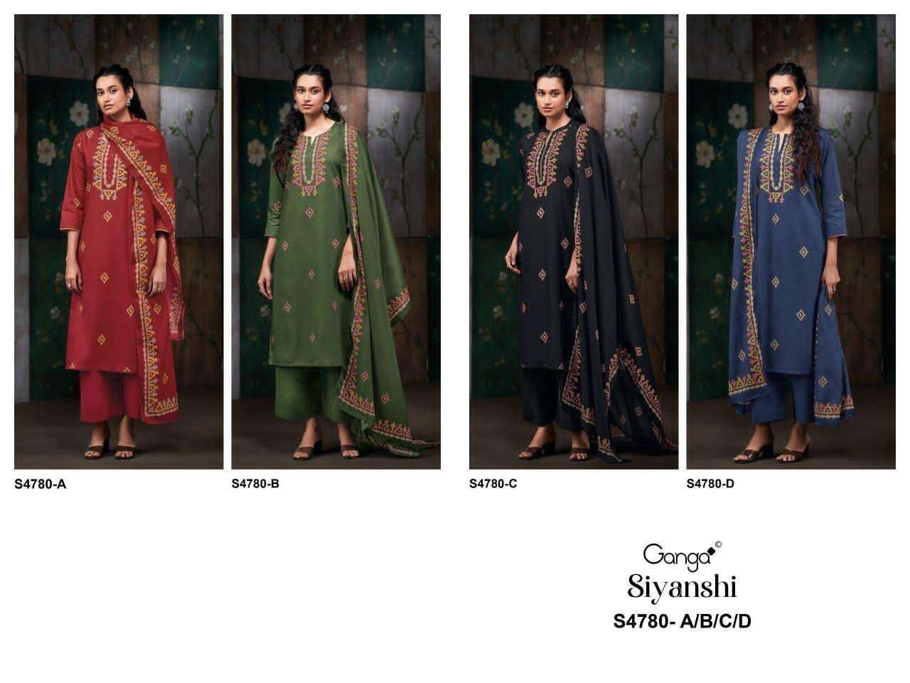 Ganga Fashion Siyanshi 4780 Premium Cotton Dress Material
