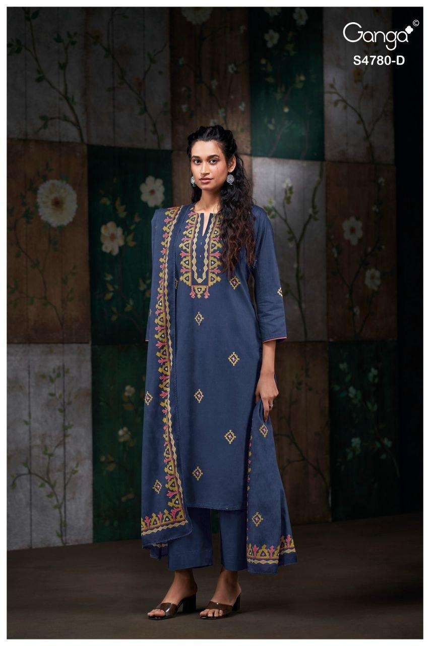 Ganga Fashion Siyanshi 4780 Premium Cotton Dress Material