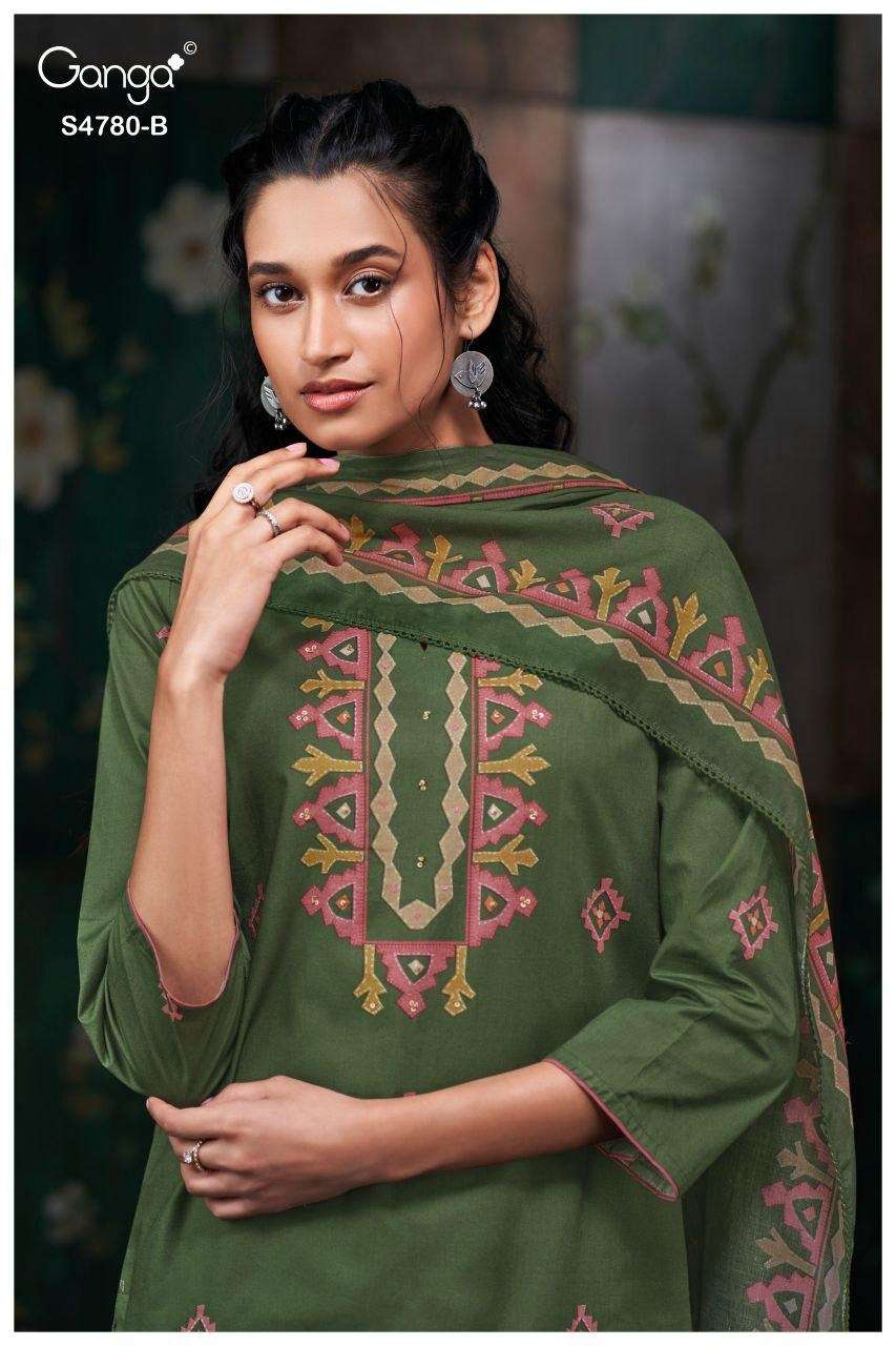 Ganga Fashion Siyanshi 4780 Premium Cotton Dress Material