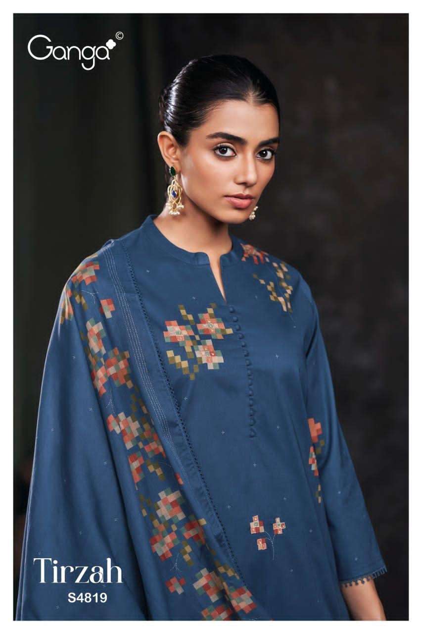 Ganga Fashion Tirzah 4819 Premium Cotton Dress Material