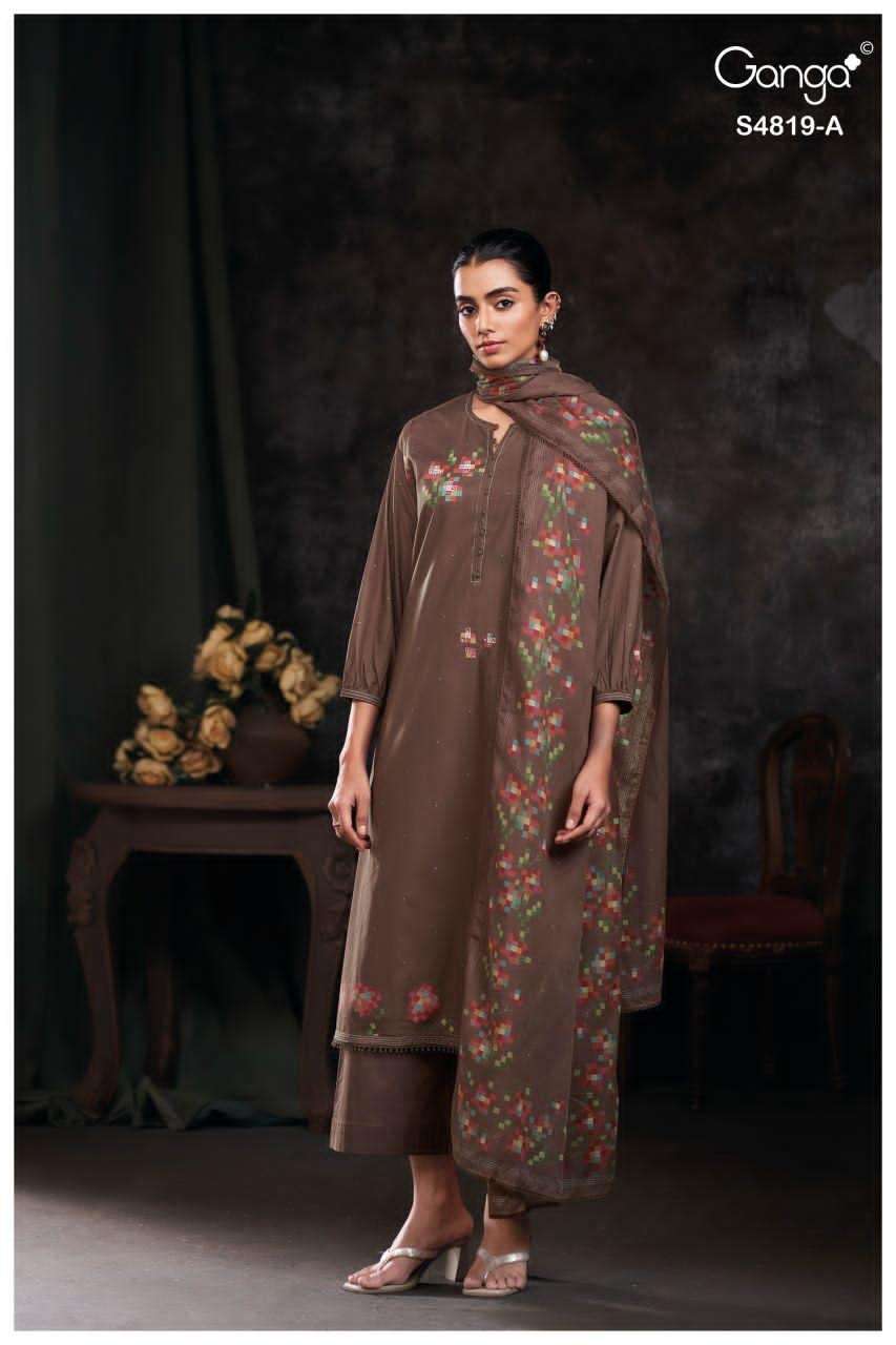 Ganga Fashion Tirzah 4819 Premium Cotton Dress Material