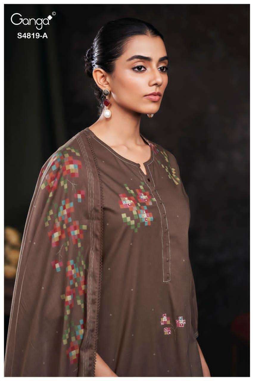 Ganga Fashion Tirzah 4819 Premium Cotton Dress Material