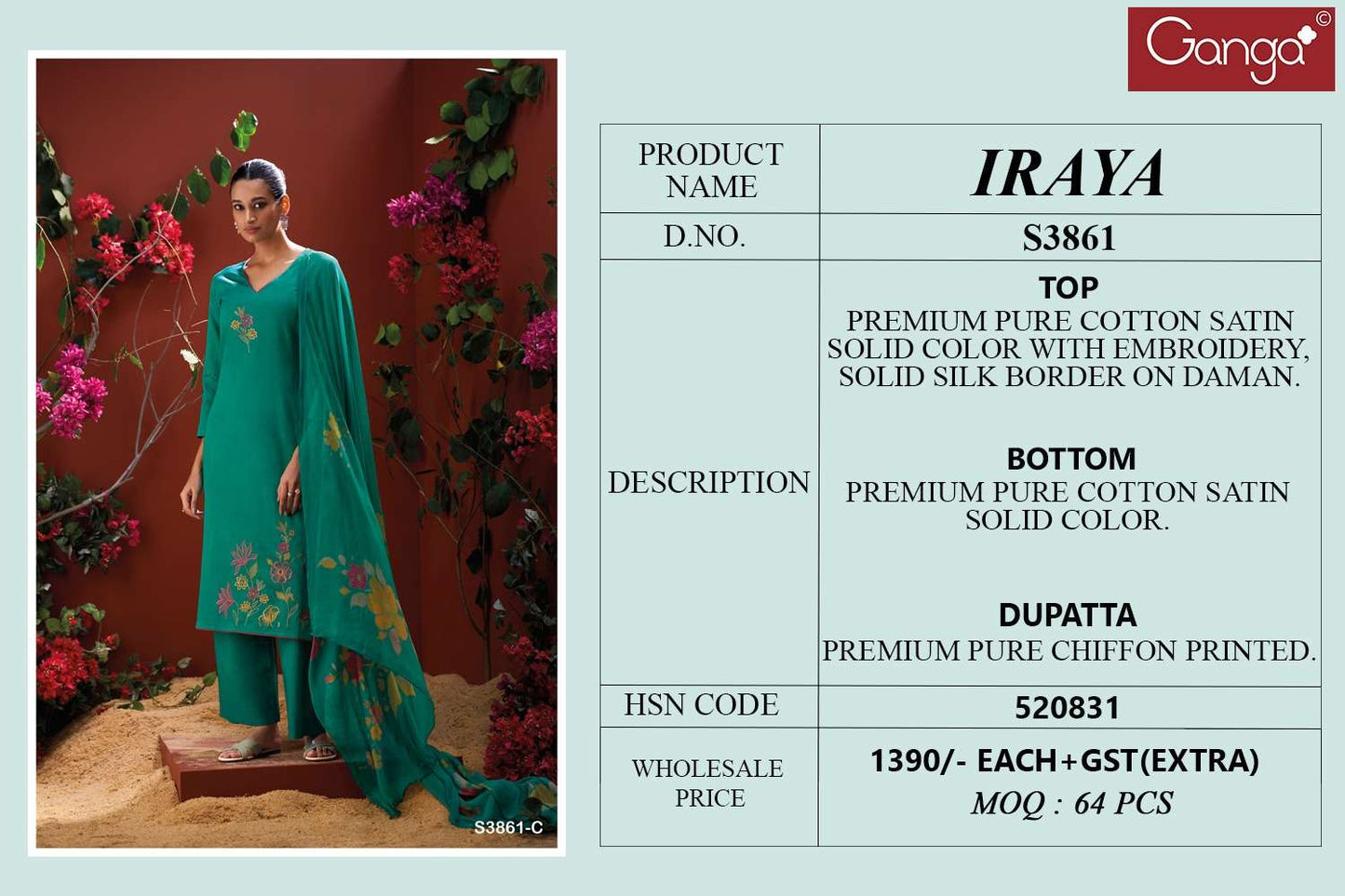 Ganga Fashion Iraya 3861
