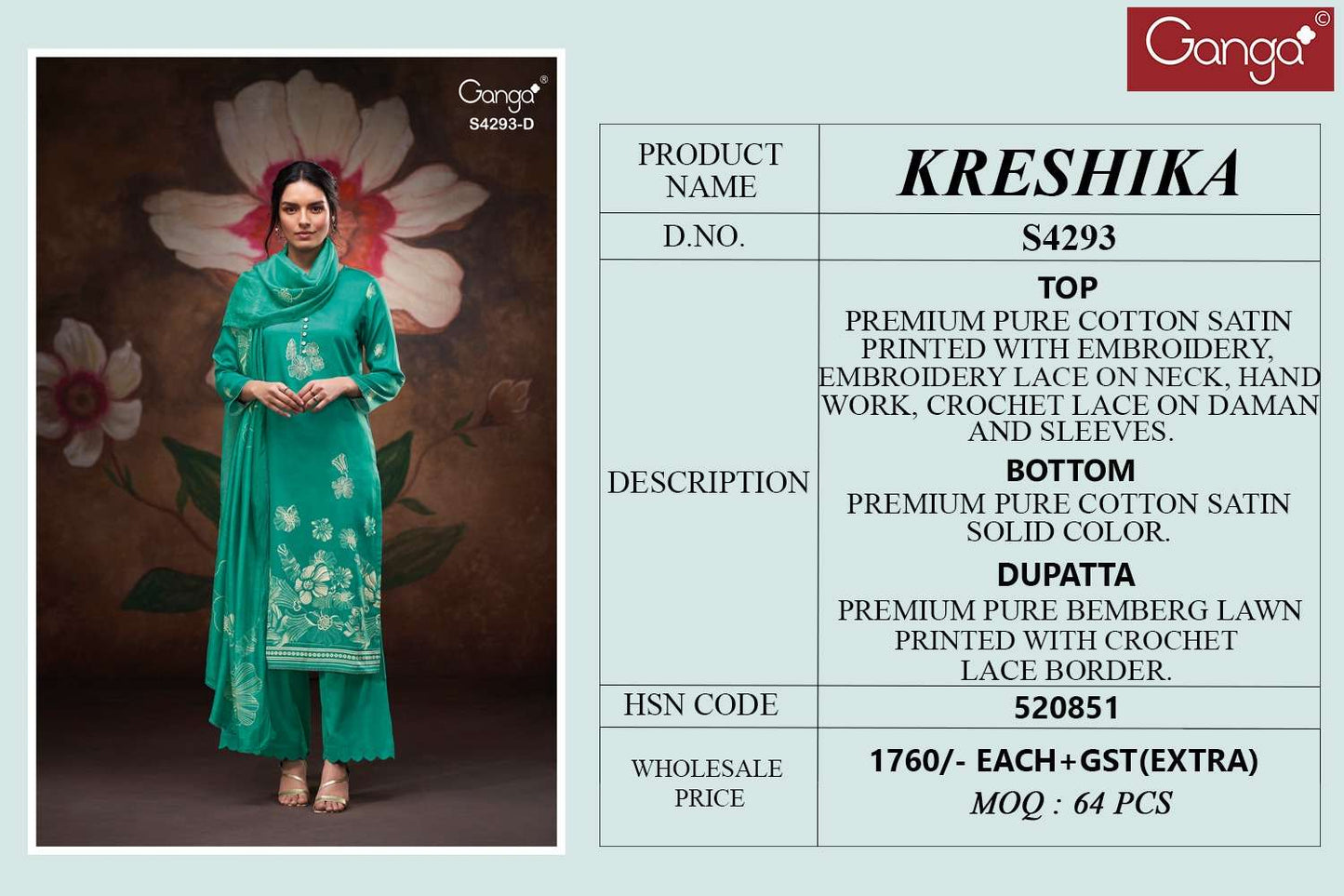 Ganga Fashion Kreshika 4293