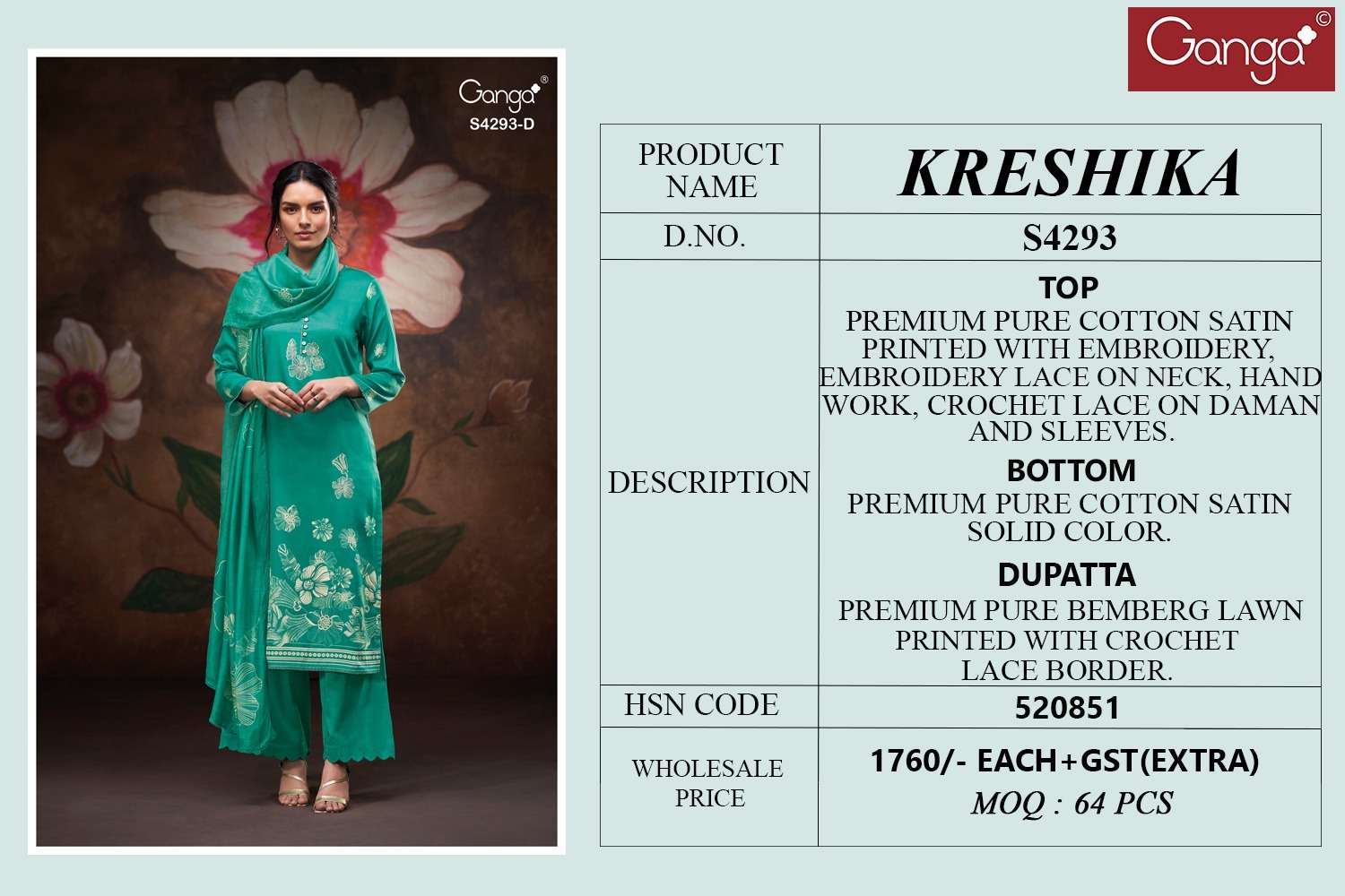 Ganga Fashion Kreshika 4293