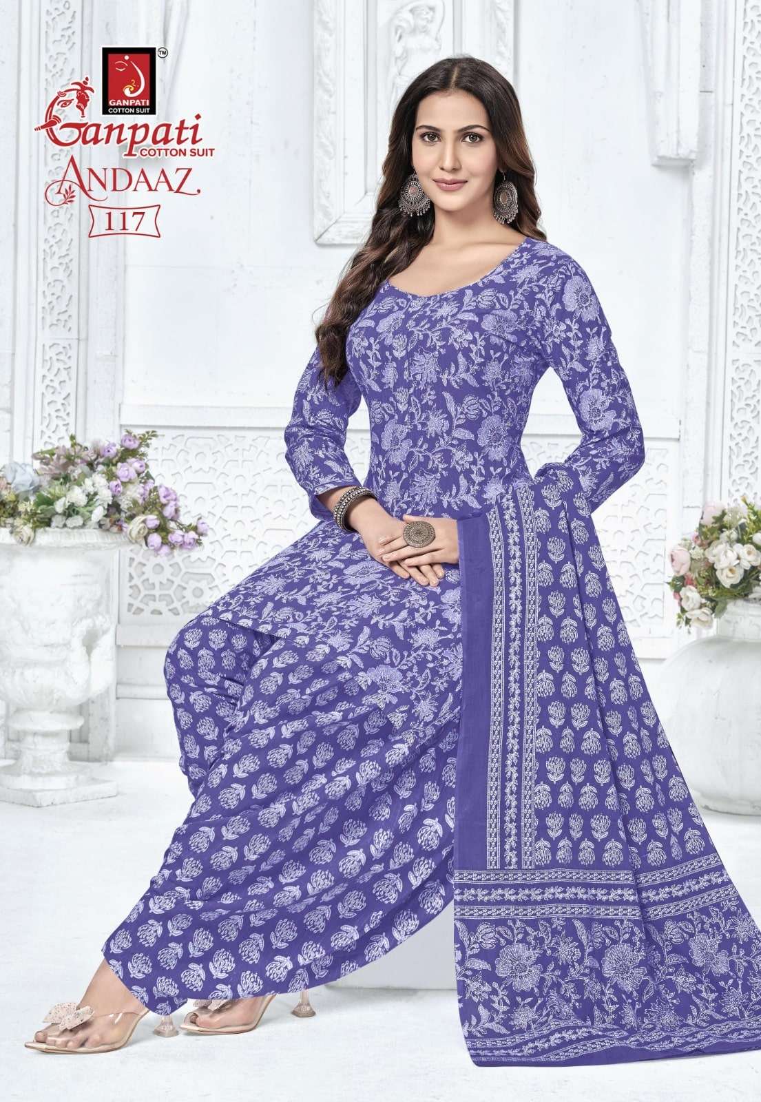 Ganpati Andaaz Vol-4 Cotton Printed Unstitched Punjabi Suit Material