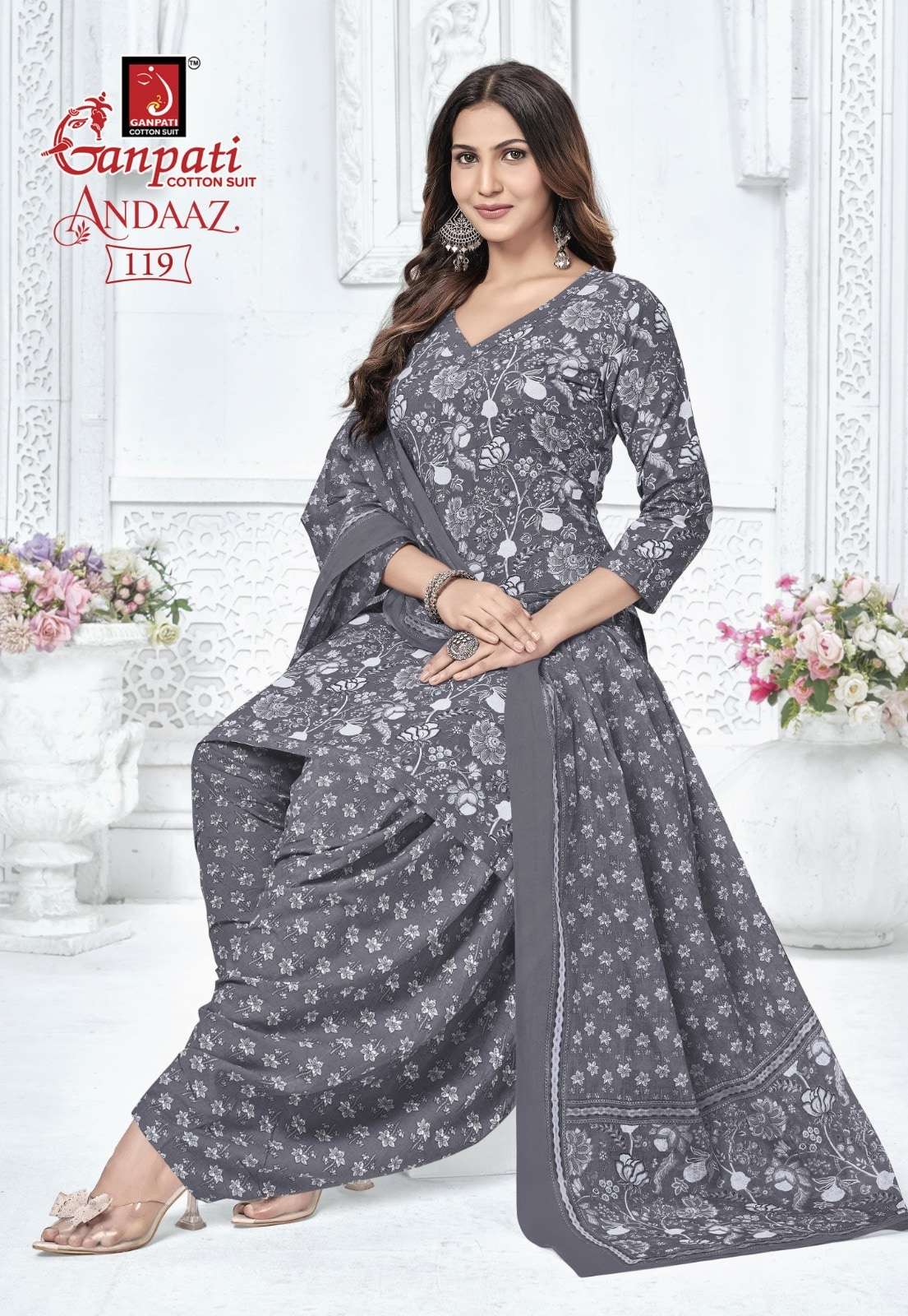 Ganpati Andaaz Vol-4 Cotton Printed Unstitched Punjabi Suit Material