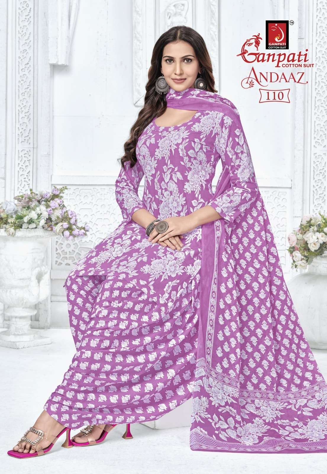 Ganpati Andaaz Vol-4 Cotton Printed Unstitched Punjabi Suit Material