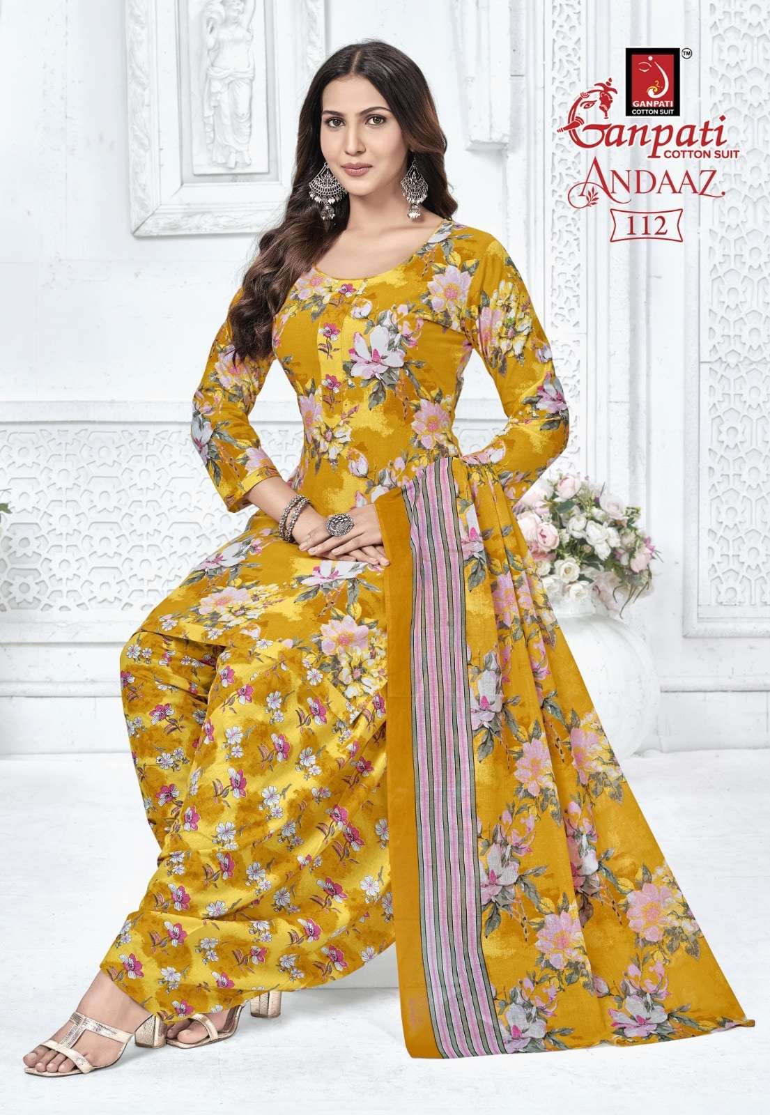 Ganpati Andaaz Vol-4 Cotton Printed Unstitched Punjabi Suit Material