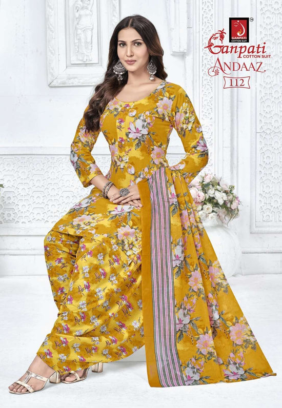 Ganpati Andaaz Vol-4 Cotton Printed Unstitched Punjabi Suit Material