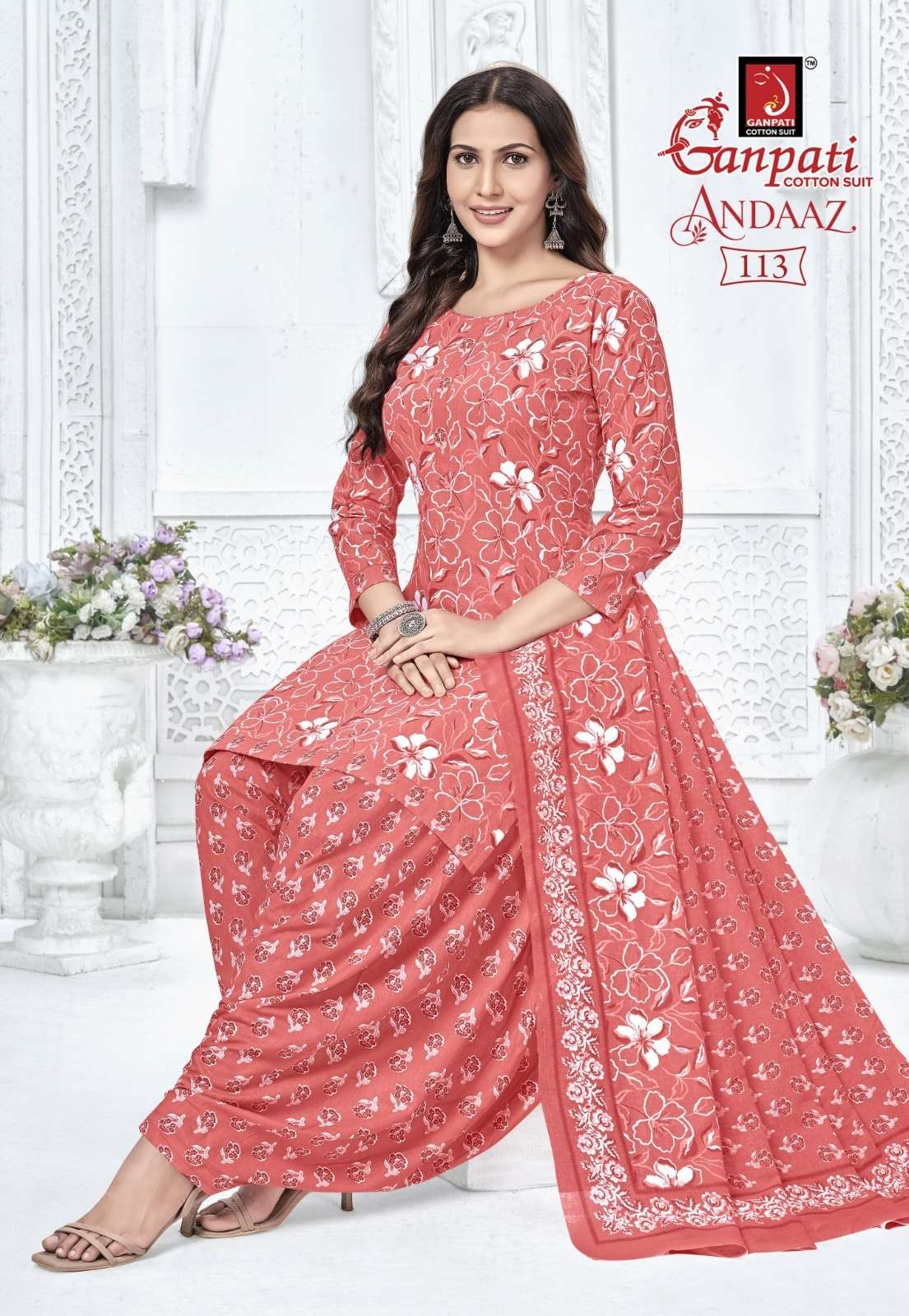 Ganpati Andaaz Vol-4 Cotton Printed Unstitched Punjabi Suit Material