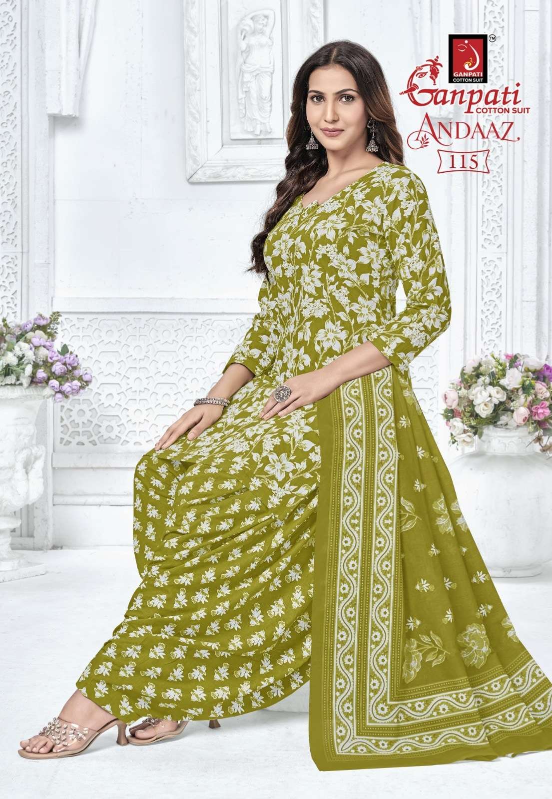Ganpati Andaaz Vol-4 Cotton Printed Unstitched Punjabi Suit Material