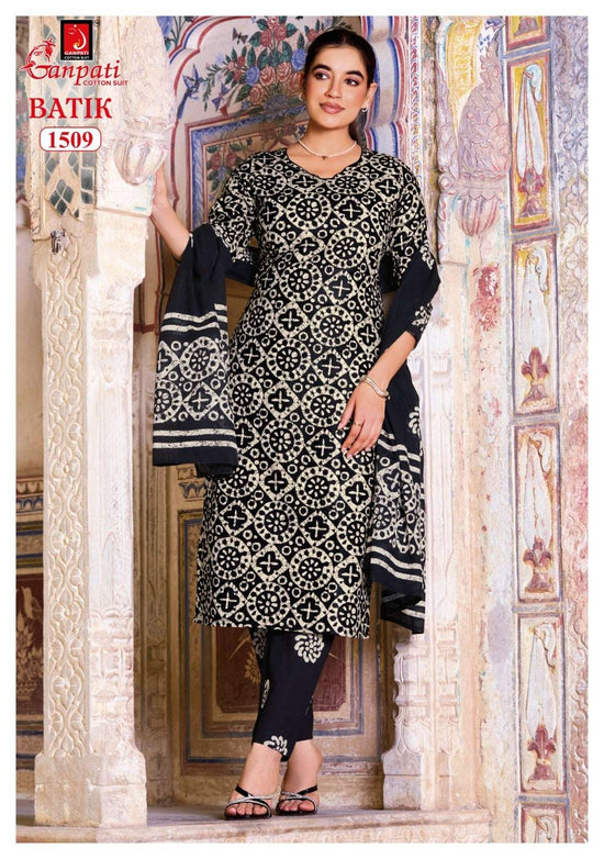 GANPATI BATIK Vol-15 Cotton Printed Stitched Suit Set