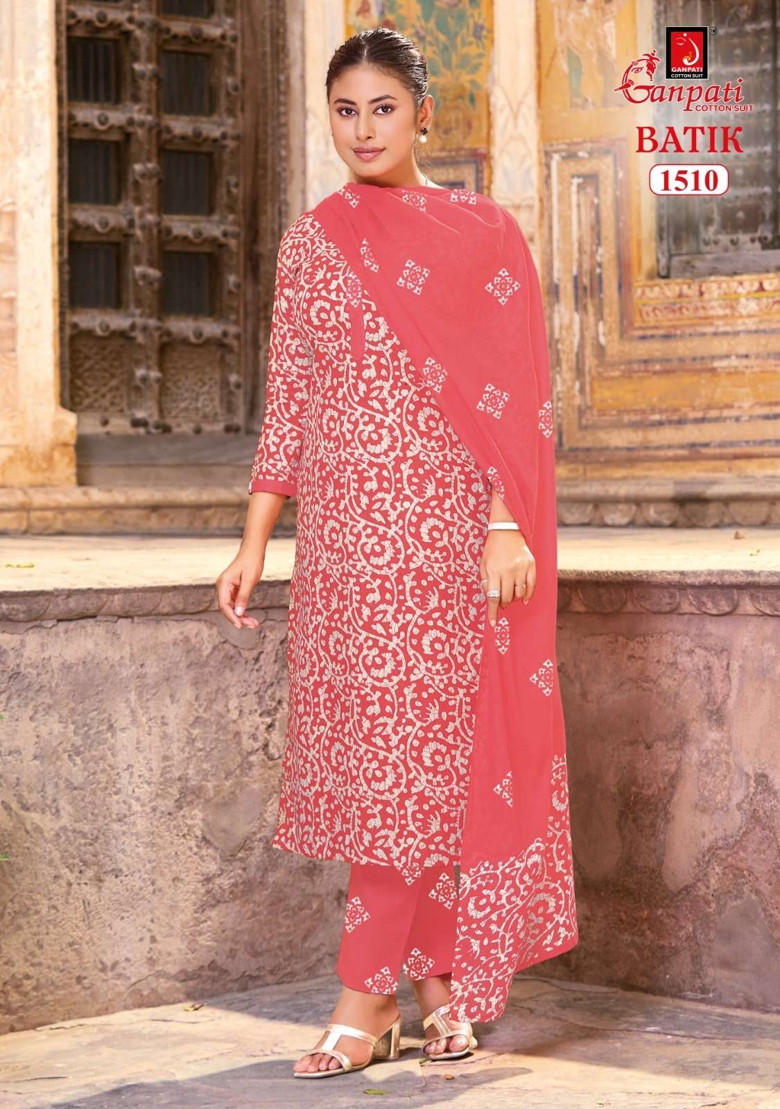 GANPATI BATIK Vol-15 Cotton Printed Stitched Suit Set