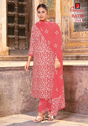 GANPATI BATIK Vol-15 Cotton Printed Stitched Suit Set