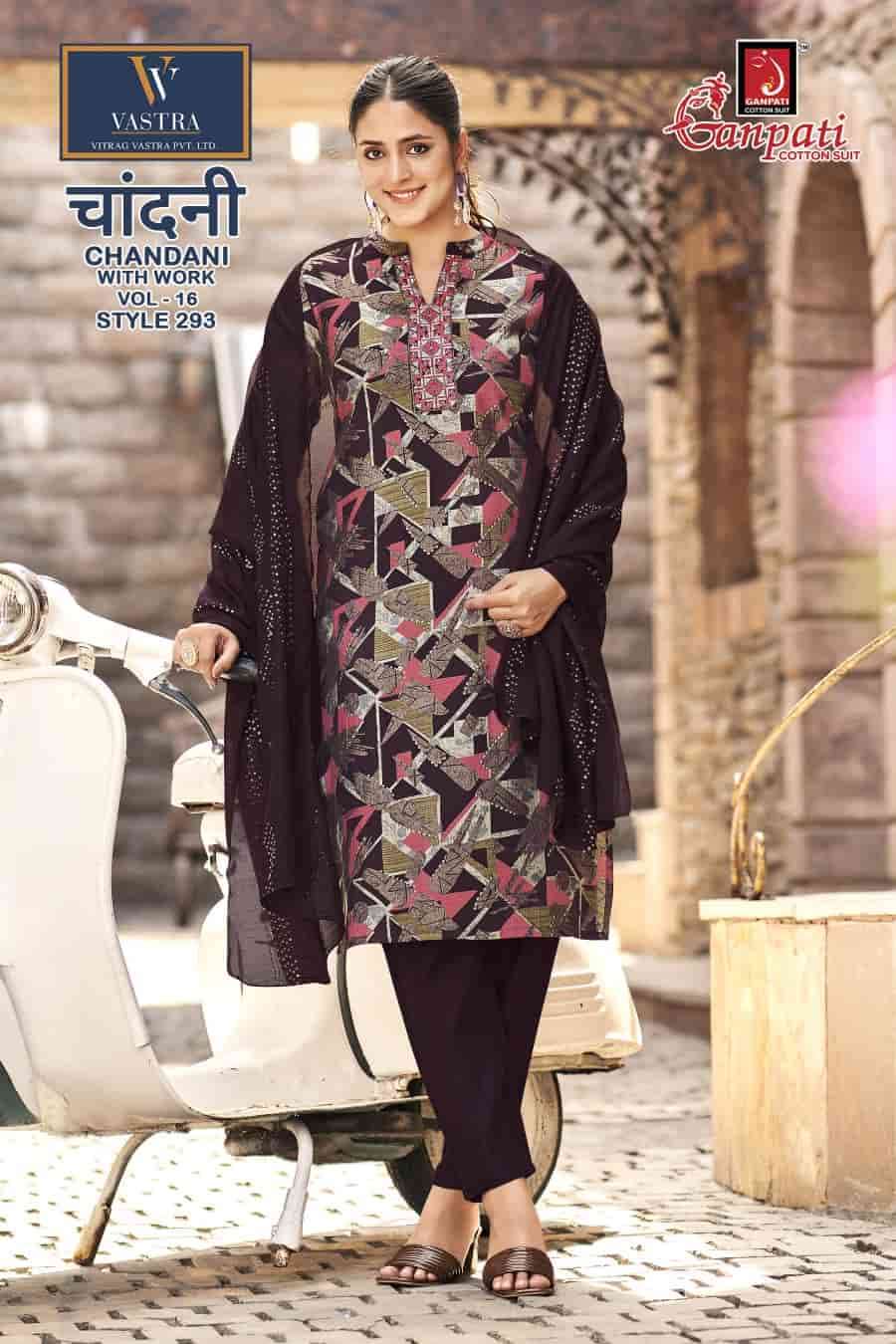 Ganpati Chandani Vol 16 Vatican Slub Foil Print Kurti Pant Dupatta Set - Amrah Wholesale